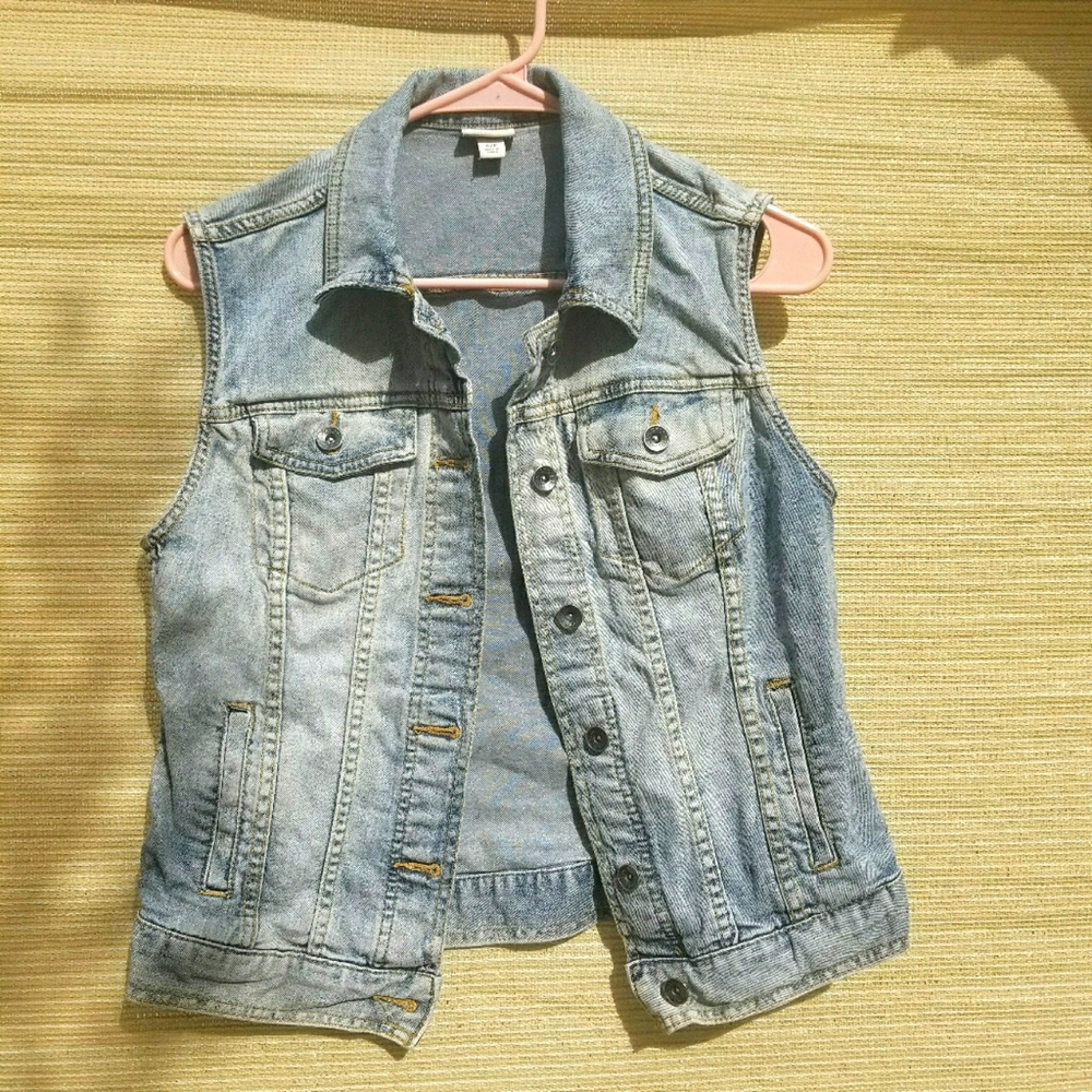 Merona Denim Vest Small